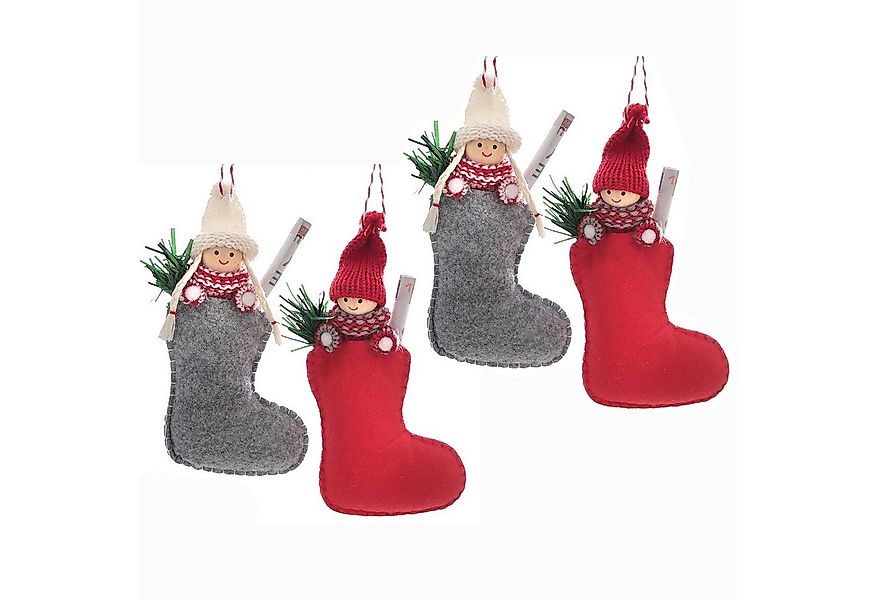 Annastore Aufbewahrungsbox 4 x Wichtel in Socke für Geldgeschenke Verpackun günstig online kaufen