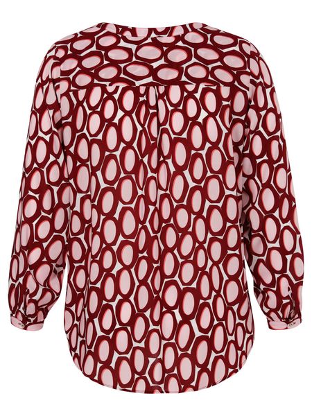 VIA APPIA Langarmbluse Bluse V-Ausschnitt 1/1 günstig online kaufen
