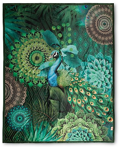 hip Plaid »Agatha«, Weich, Kuscheldecke, 130x160 cm, Wendeoptik, Mandala, P günstig online kaufen