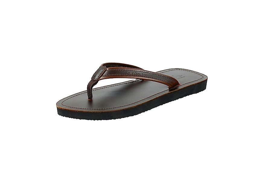 Gant Brodale Zehentrenner Sommerschuh, Strandschuh, Slides, Flats mit Leder günstig online kaufen
