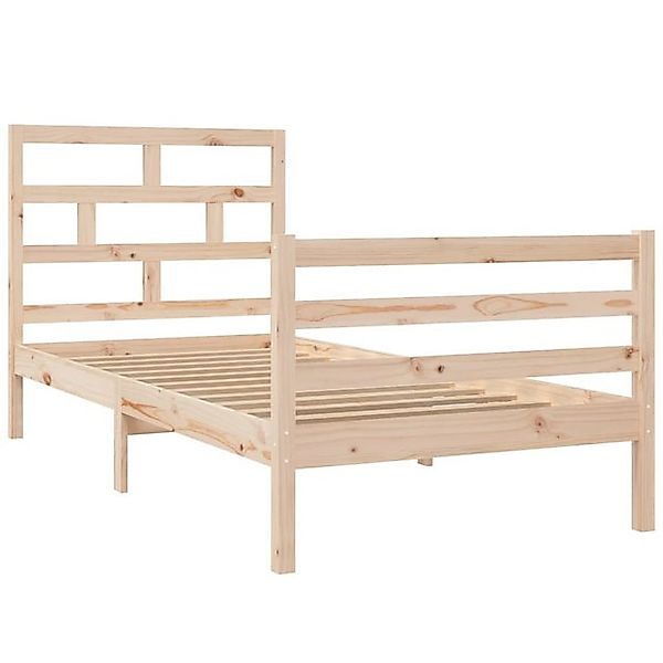 vidaXL Bett Massivholzbett Kiefer 90x200 cm günstig online kaufen