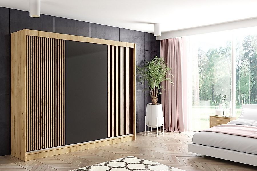 ALTDECOR Schiebetürenschrank VILAN (Kleiderschrank Garderobenschrank mit vi günstig online kaufen