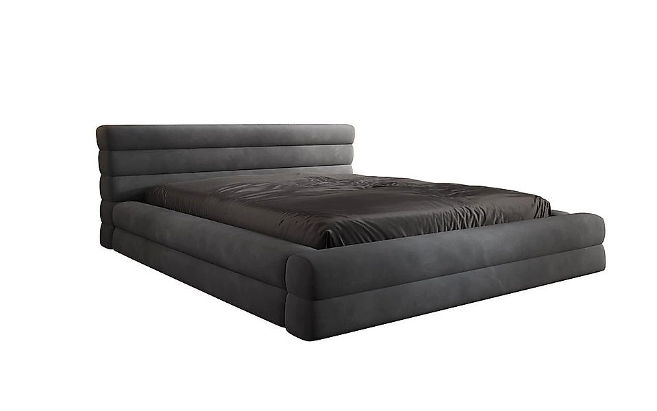 Luxusbetten24 Polsterbett Designer Polsterbett Velana in Samt, mit Stauraum günstig online kaufen