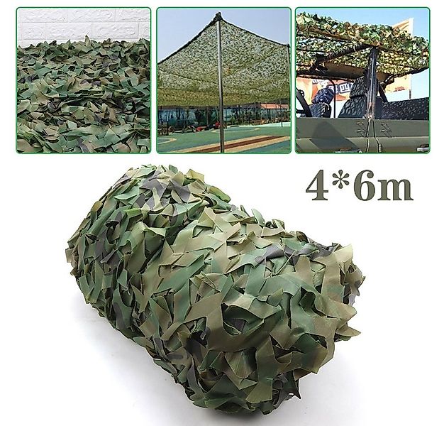 OSTWOLKE Sonnensegel 4X6M Tarnnetz Jagd Camouflage Netz für Dekoration Sonn günstig online kaufen