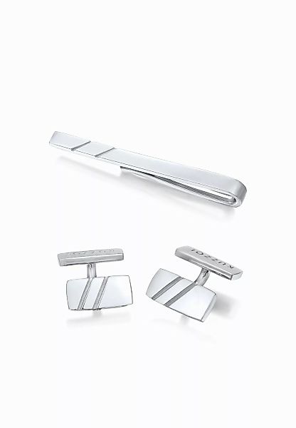 Kuzzoi Manschettenknöpfe Manschettenknöpfe Kravattennadel 925 Silber, günstig online kaufen