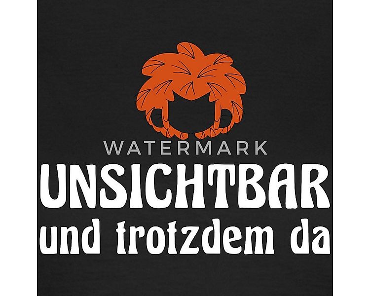 Spreadshirt T-Shirt Pumuckl Mit Spruch Unsichtbar Und Trotzdem Da Frauen T- günstig online kaufen