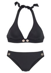 Vivance Triangel-Bikini mit goldfarbenen Zierknöpfen günstig online kaufen