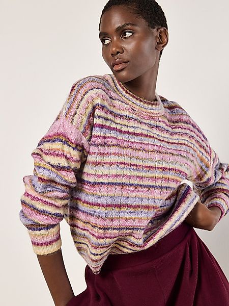Apricot Strickpullover Mehrfarbig gestreifter Pullover, in günstig online kaufen