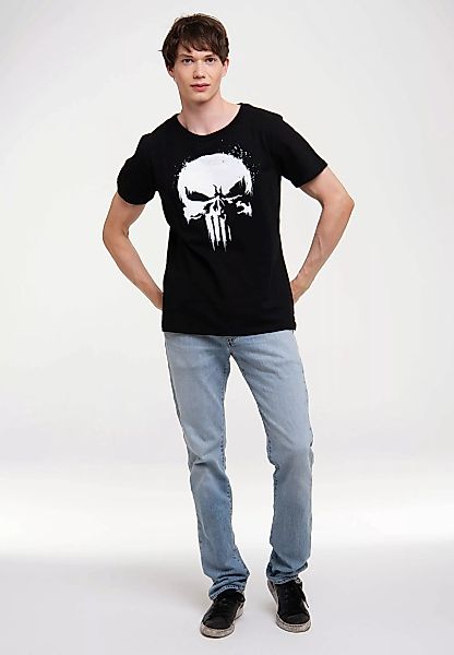 LOGOSHIRT T-Shirt "Marvel - Punisher TV Skull" günstig online kaufen