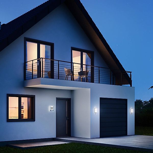 Steinel Sensor-LED-Außenleuchte 81 x 165 305 mm L 240 S SI 3000K - 010461 günstig online kaufen
