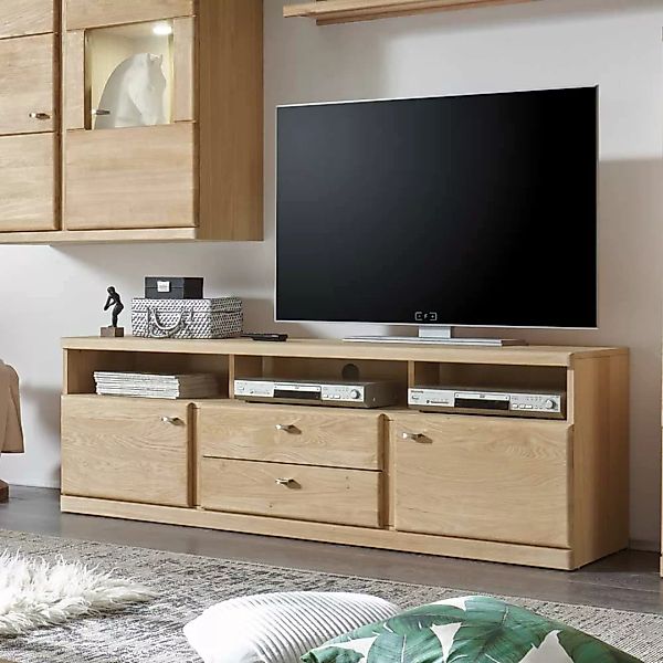 TV Board aus Wildeiche Bianco geölt 170 cm günstig online kaufen
