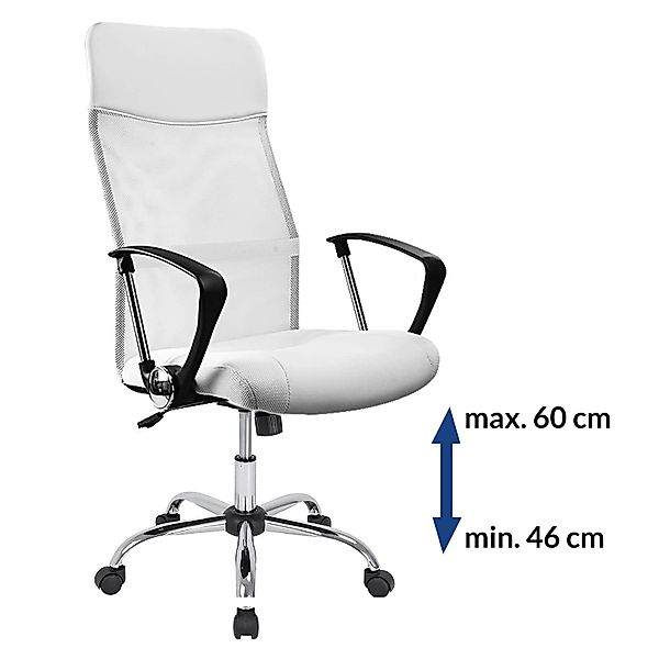 Casaria Bürostuhl, Ergonomisch Atmungsaktiv 110kg Belastbarkeit günstig online kaufen