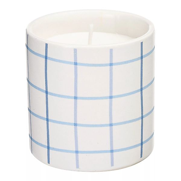 Duftkerze Keramik Gitter ca.D6,5xH, blau günstig online kaufen