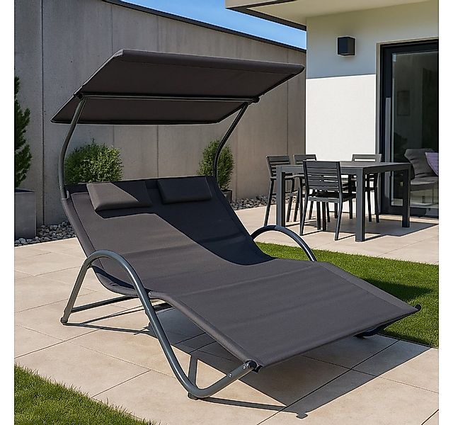 Gardissimo Doppelliege Sonnenliege Doppelliege Garten Style Liege für 2 Per günstig online kaufen