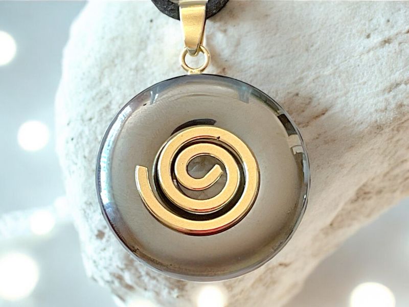 Steinfixx® Lange Kette echter Edelsteindonut 30 günstig online kaufen