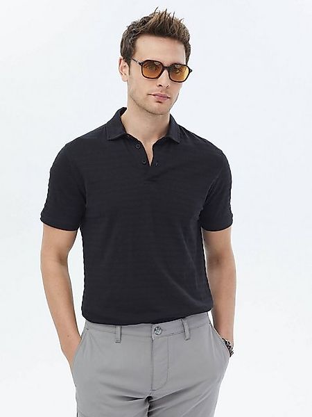 KİP T-Shirt Schwarzes Polo-Shirt aus 100% Baumwolle günstig online kaufen