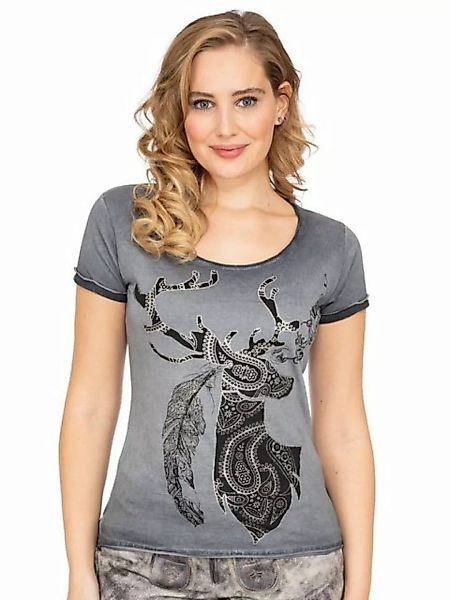 Hangowear Trachtenshirt T-Shirt YUSRA grau günstig online kaufen
