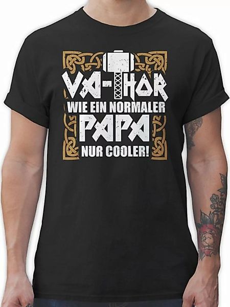 Shirtracer T-Shirt Va-Thor wie ein normaler Papa nur cooler Vatertag Gesche günstig online kaufen