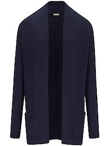 Strickjacke aus 100% Premium-Kaschmir Peter Hahn blau günstig online kaufen
