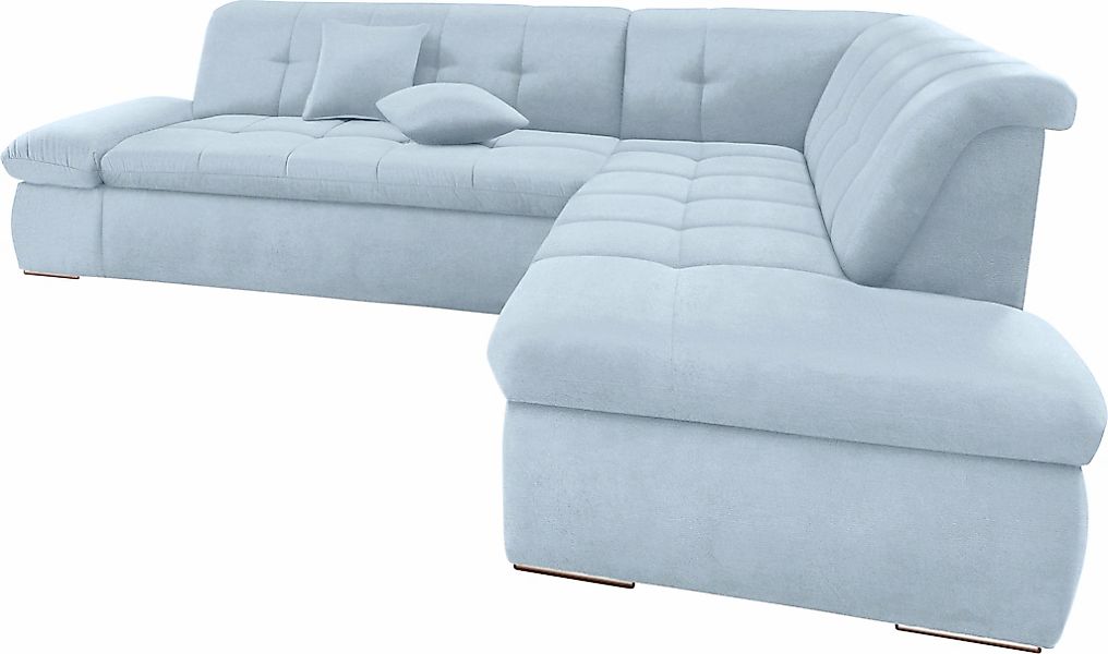 DOMO collection Ecksofa "NMoric incl. Zierkissen B/T/H: 273/216/80 cm L-For günstig online kaufen