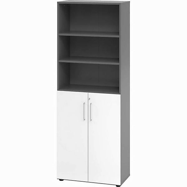 HAMMERBACHER Aktenschrank Schrank 6OH /3OH Türen BxTxH 80x42x215,6cm Griff günstig online kaufen