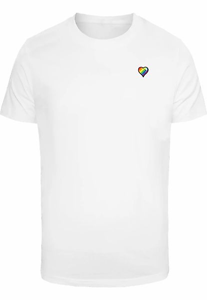 MisterTee T-Shirt "MisterTee Glossy Heart Pride Tee" 1 Stk. günstig online kaufen
