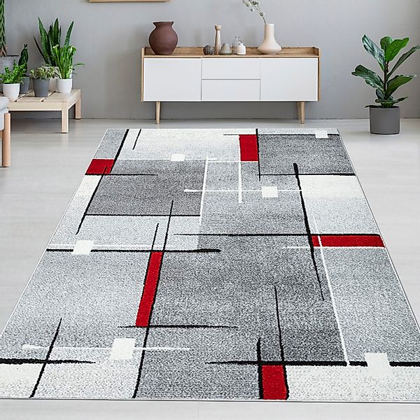 Carpetia Teppich Designerteppich mit grafischem Muster günstig online kaufen