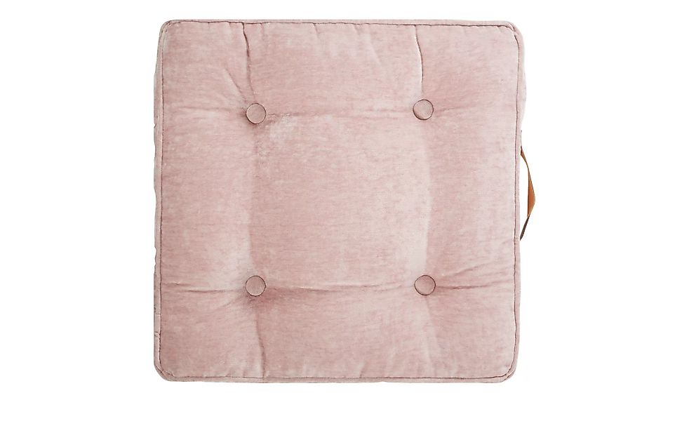 HOME STORY Boxkissen  Ada - rosa/pink - 100% Polyesterfüllung - 45 cm - 8 c günstig online kaufen