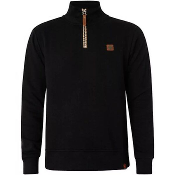 Trojan  Sweatshirt Sweatshirt mit Hahnentrittmuster und halbem Reißverschlu günstig online kaufen