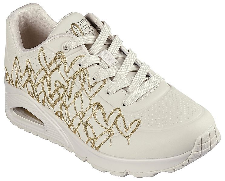 Skechers UNO-GOLDEN HEART Sneaker Freizeitschuh, Schnürschuh mit goldfarben günstig online kaufen
