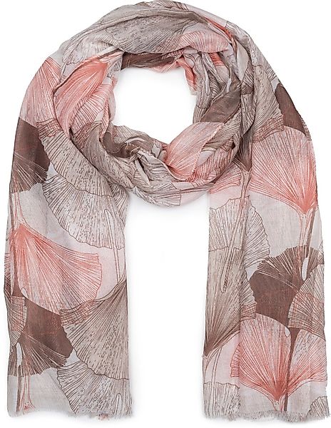 styleBREAKER Modeschal Langer Schal Ginkgo Leaves, günstig online kaufen