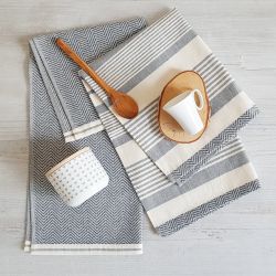 framsohn frottier Geschirrtuch "Modern Living Fischgrät" dichte Feinwebung, günstig online kaufen