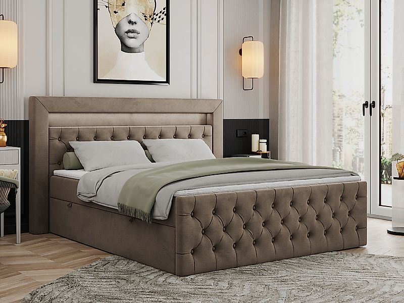 MKS MÖBEL Boxspringbett GOLD9 (Set, Packung, günstig online kaufen