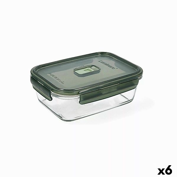 Lunchbox Hermetisch Luminarc Pure Box 19 X 13 Cm 1,22 L Dunkelgrün Glas (6 günstig online kaufen