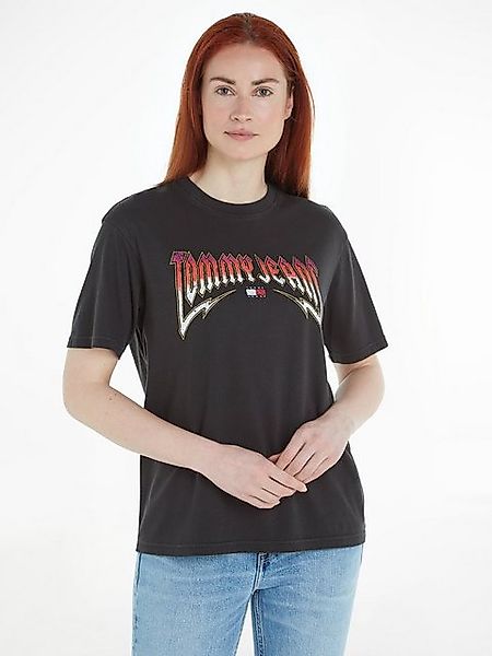 Tommy Jeans T-Shirt TJW RLX WASHED TJ ROCK TEE im Used-Look günstig online kaufen