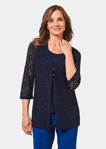 GOLDNER Blouson Figurumspielendes Spitzenjäckchen mit Pailletten Pailletten günstig online kaufen