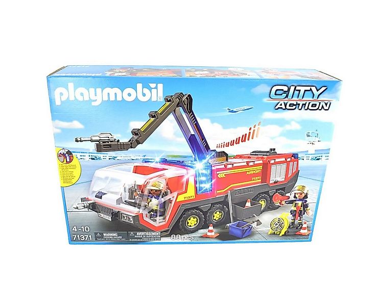 Playmobil® Playmobil 71371 Flughafenlöschfahrzeug 88tlg. Spielbausteine, (8 günstig online kaufen