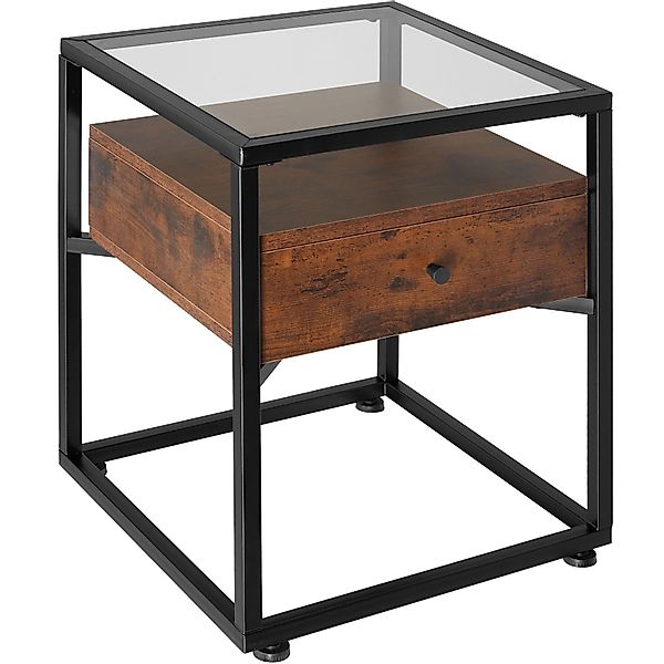 tectake Nachttisch Beistelltisch Preston 43x45x54,5cm (1-St., günstig online kaufen