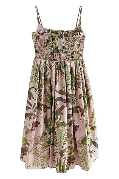 Next Midikleid Gesmoktes Midikleid mit Karree-Ausschnitt günstig online kaufen