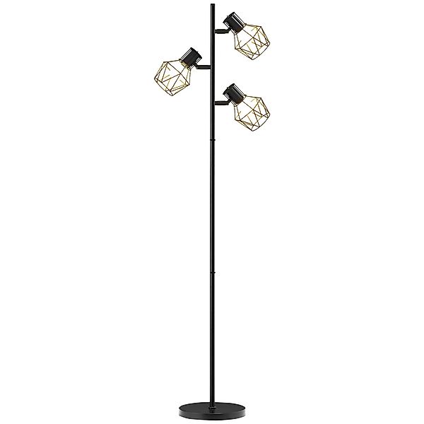 HOMCOM Stehlampe mit 3 E27 Fassungen, günstig online kaufen