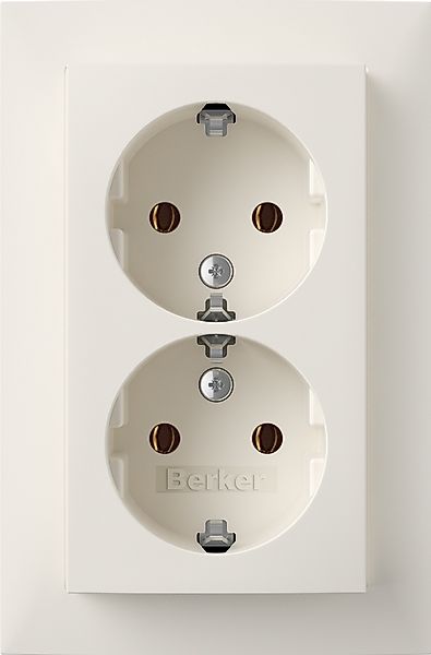 Berker SCHUKO-Doppelsteckdose Abdeckplatte pws-mt 47741909 günstig online kaufen