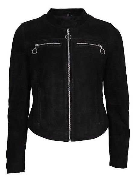 Freaky Nation Lederjacke »Milia-FN« aus Velours-Leder • Zipper mit Ringen günstig online kaufen