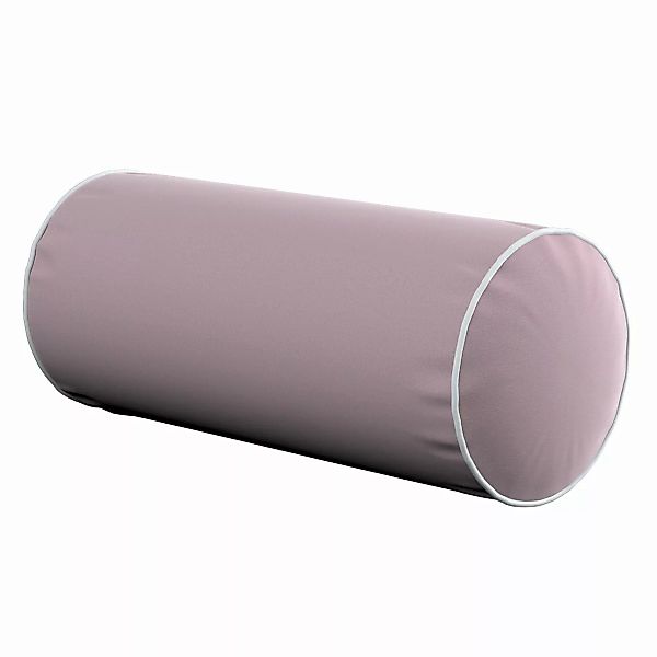 Einfache Nackenrolle mit Einfassband, rosa, Ø16 x 40 cm, Velvet (704-14) günstig online kaufen