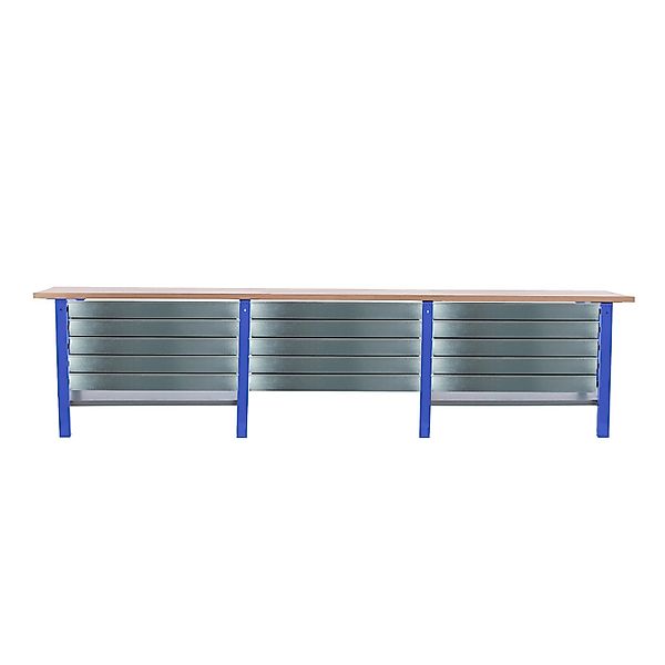 PROREGAL Werkbank BUFFALO WOOD Mit 15x Schublade HxBxT 86,5x300x75cm Tragla günstig online kaufen