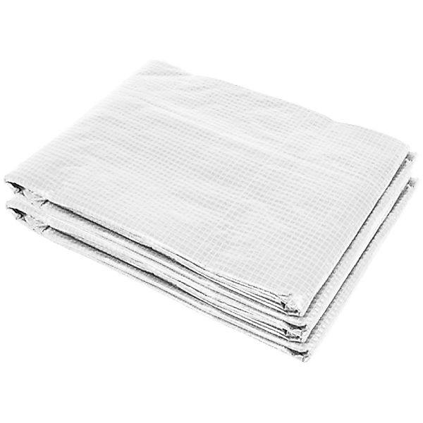 Outsunny Polyethylenfolie 3 x 2 x 2m mit 6 Fenster aus Polyethylen Weiß günstig online kaufen
