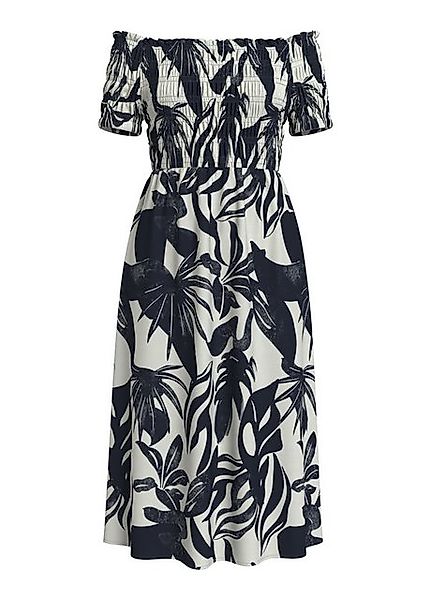 Vila Shirtkleid Off-Shoulder Design Sommerkleid mit elastischem Ausschnitt günstig online kaufen