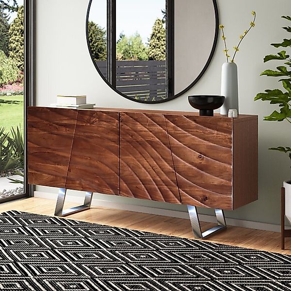 Sitheim-Europe Sideboard WAVES Massives Sideboard Akazienholz günstig online kaufen
