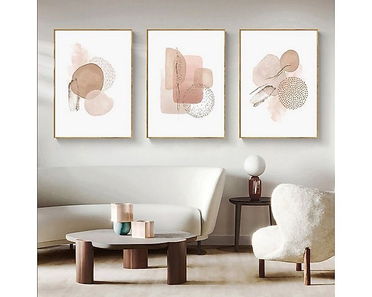 TPFLiving Kunstdruck (OHNE RAHMEN) Poster - Leinwand - Wandbild, Abstrakte günstig online kaufen