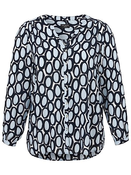 VIA APPIA Langarmbluse Bluse V-Ausschnitt 1/1 günstig online kaufen