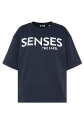 SENSES.THE LABEL Rundhalsshirt aus Baumwolle günstig online kaufen